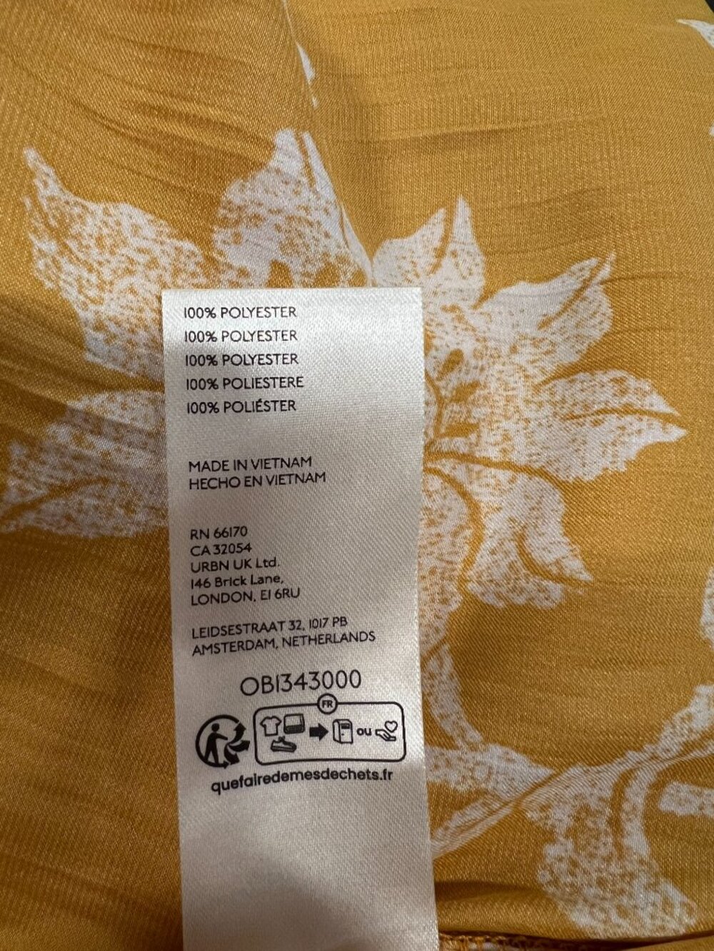 Anthropologie Orange & Cream Sleek A-Line Skirt Size S - Picture 7 of 7
